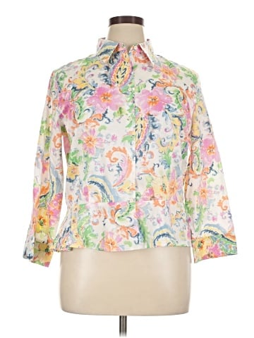 Lauren by Ralph Lauren 3/4 Sleeve Blouse (view 1)