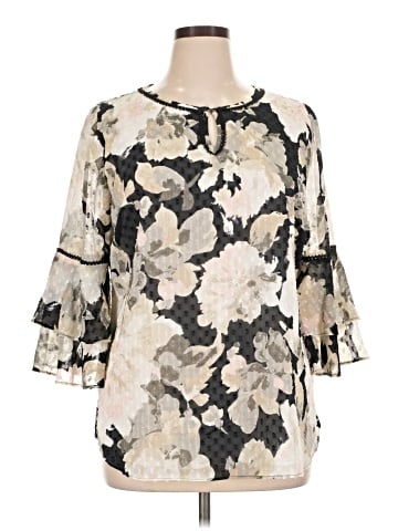 Isaac Mizrahi LIVE! 3/4 Sleeve Blouse (view 1)
