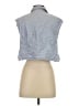 Zara Blue Sleeveless Button-Down Shirt Size S - photo 2