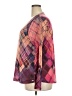 FDJ Argyle Pink Burgundy Long Sleeve Blouse Size XXL - photo 5