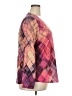 FDJ Argyle Pink Burgundy Long Sleeve Blouse Size XXL - photo 4