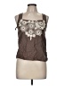 Floreat Brown Sleeveless Blouse Size 6 - photo 1