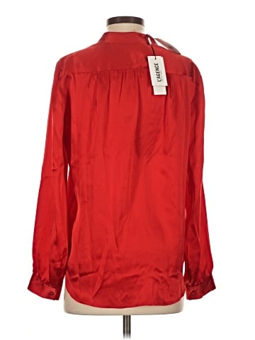 L'Agence Long Sleeve Silk Top (view 2)