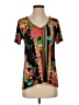 Johnny Was Black Short Sleeve Blouse Size XS - photo 1
