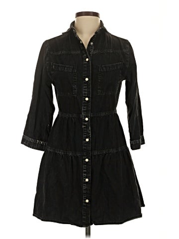 Driftwood 3/4 Sleeve Button-Down Shirt (view 1)