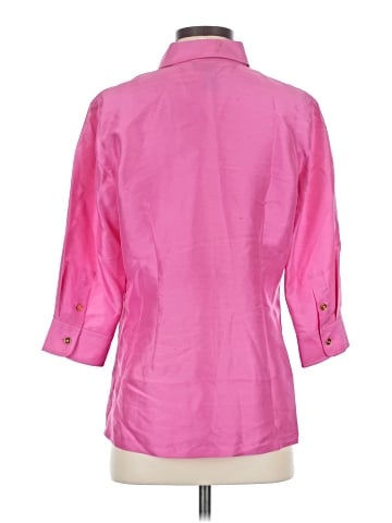 Lauren by Ralph Lauren 3/4 Sleeve Silk Top (view 2)