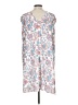 Ann Taylor LOFT 100% Polyester Paisley Floral White Casual Dress Size L - photo 2
