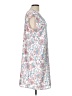 Ann Taylor LOFT 100% Polyester Paisley Floral White Casual Dress Size L - photo 4