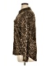 CALVIN KLEIN JEANS Animal Print Brown Long Sleeve Button-Down Shirt Size XL - photo 5