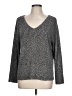 Additions by Chico's Metallic Gray Pullover Sweater Size Lg (2) - photo 1