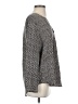 Joie 100% Silk Chevron-herringbone Gray Long Sleeve Silk Top Size S - photo 4