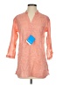 Columbia Orange 3/4 Sleeve Button-Down Shirt Size S - photo 1