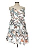 Hayden Floral White Cocktail Dress Size L - photo 1