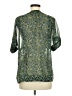 Gap Outlet 100% Polyester Green 3/4 Sleeve Blouse Size M - photo 2