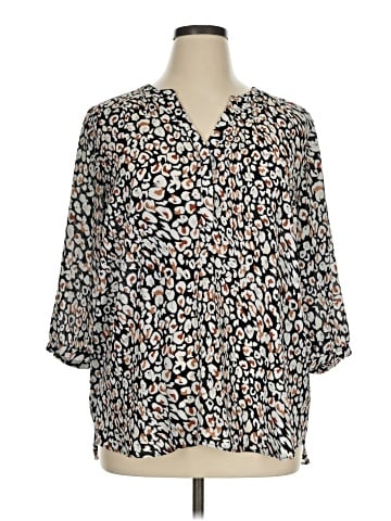 Apt. 9 3/4 Sleeve Blouse (view 1)
