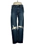 H&M 100% Cotton Graphic Blue Jeans Size 33 waist - photo 1