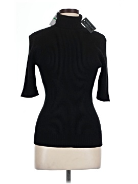 Cable & Gauge Short Sleeve Turtleneck