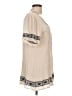 Easel Tan Short Sleeve Blouse Size L - photo 4