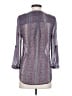 Bongo 100% Polyester Purple 3/4 Sleeve Blouse Size S - photo 2
