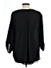 Lush 100% Polyester Black 3/4 Sleeve Blouse Size L - photo 2