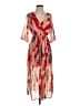 Unbranded 100% Polyester Red Cocktail Dress Size S (estimated) - photo 1