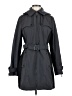 MICHAEL Michael Kors 100% Polyurethane Gray Trenchcoat Size M - photo 1