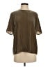 Vince. Metallic Brown Short Sleeve Blouse Size S - photo 1