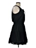 Davina 100% Polyester Solid Black Casual Dress Size L - photo 4