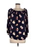 Old Navy 100% Rayon Blue 3/4 Sleeve Blouse Size L - photo 1