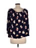 Old Navy 100% Rayon Blue 3/4 Sleeve Blouse Size L - photo 2