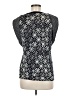 One September Black Silver Short Sleeve Top Size S - photo 2