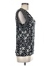 One September Black Silver Short Sleeve Top Size S - photo 4