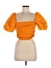 Zara Orange Short Sleeve Top Size L - photo 1