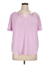 Apt. 9 100% Polyester Pink Short Sleeve Blouse Size XL - photo 1