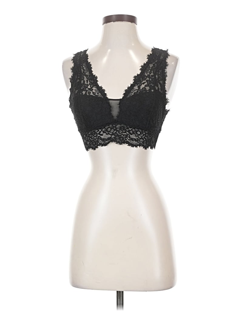 Pre-owned Aerie Sleeveless Top Black Sweetheart Neckline Tops