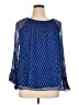 Sundance 100% Polyester Blue Long Sleeve Blouse Size XL - photo 1