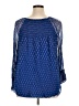 Sundance 100% Polyester Blue Long Sleeve Blouse Size XL - photo 2