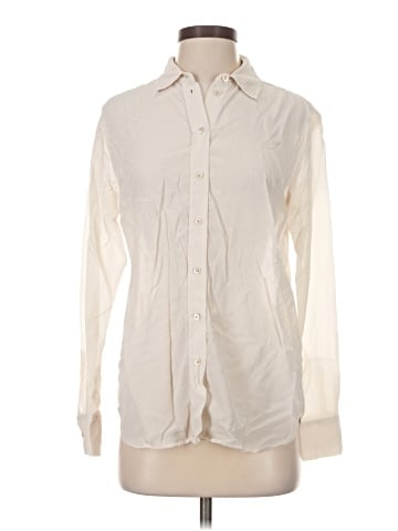 Everlane Long Sleeve Silk Top (view 1)