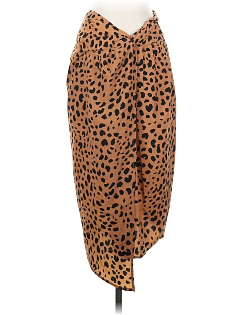 Pre-owned Aakaa Casual Skirt In Brown