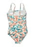 L.L.Bean Print Teal One Piece Swimsuit Size 12 - photo 2