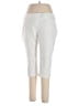 Apt. 9 Solid White Casual Pants Size 14 (petite) - photo 1
