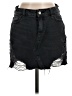 PacSun 100% Cotton Black Denim Skirt Size 25 waist - photo 1