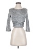 Forever New Gray 3/4 Sleeve T-Shirt Size 4 - photo 1