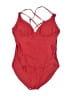 Unbranded Solid Red One Piece Swimsuit Size L - photo 1