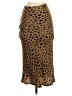 DL1961 100% Silk Animal Print Brown Silk Skirt Size XS - photo 1