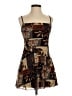 Cider Graphic Brown Cocktail Dress Size M - photo 1