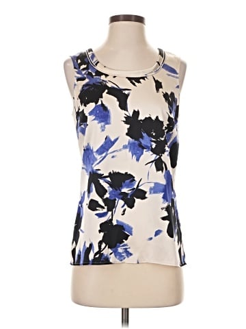 St. John Sleeveless Silk Top (view 1)