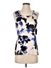 St. John Blue Sleeveless Silk Top Size P (petite) - photo 1