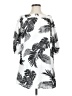 Old Navy 100% Polyester Print White Casual Dress Size S - photo 1