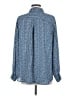 Pleione 100% Polyester Houndstooth Blue Long Sleeve Blouse Size M - photo 2